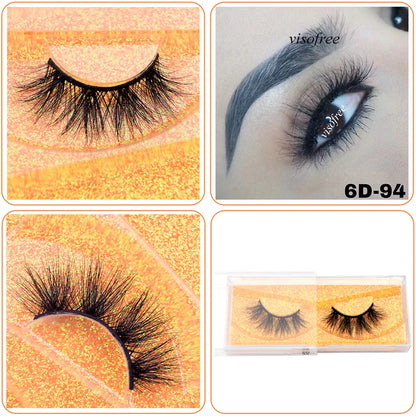 Mink Eyelashes Hand Made Crisscross False Eyelashes