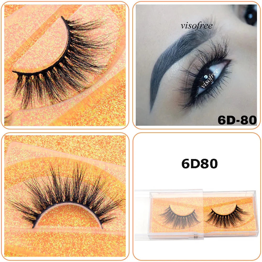 Mink Eyelashes Hand Made Crisscross False Eyelashes